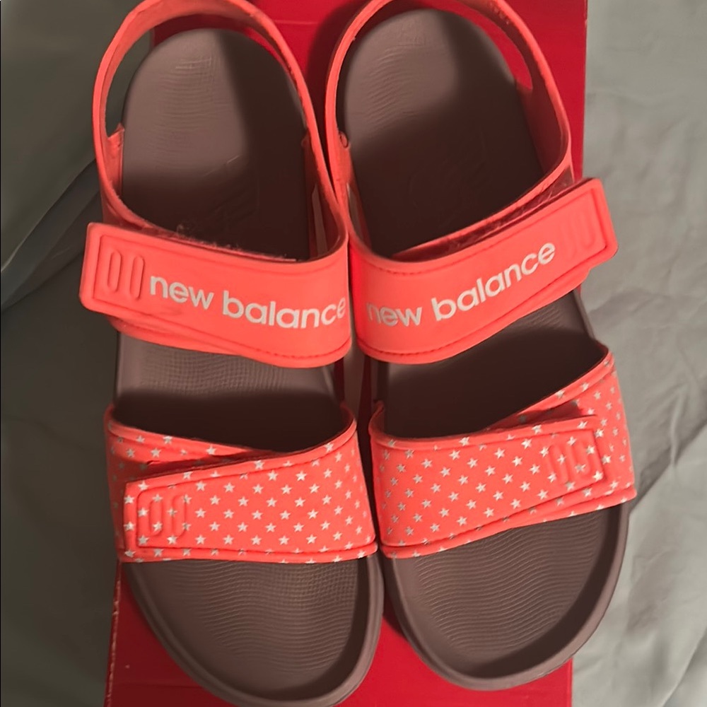 New Balance Orange and Brown Sport Sandals New balance sandles